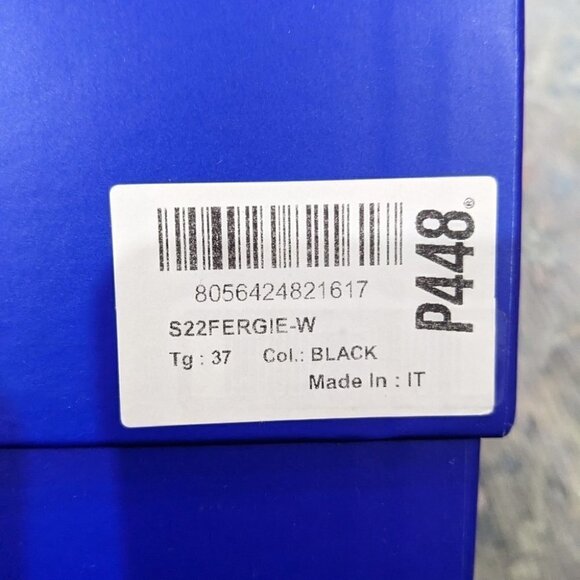 NWT P448 | Women's Fergie Platform Slide Sandals in Black - Picture 11 of 13